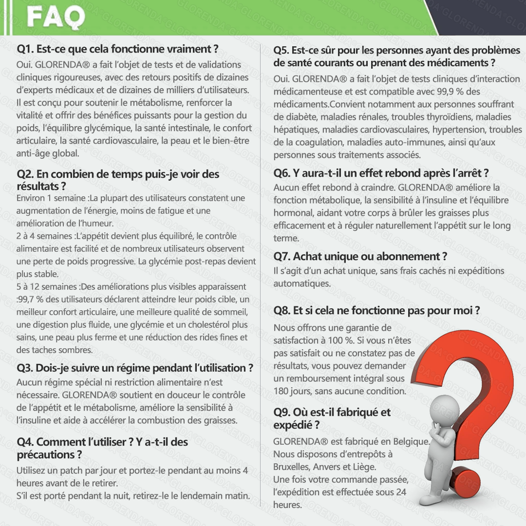 Boutique officielle 🫐🫐 𝐆𝐋𝐎𝐑𝐄𝐍𝐃𝐀® Moringa · Berbérine + NAD+ – Patch Microneedle Nano Avancé 10-en-1 (1×/jour, résultats visibles en 7 jours) | Obésité, relâchement cutané, apnée du sommeil, articulations, etc.