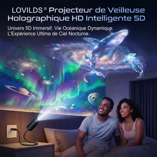 ⏰ Dernier jour de promotion 🔥 - Projecteur veilleuse - Projecteur d'étoiles holographique intelligent